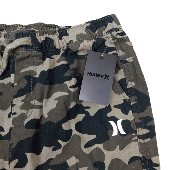 NWT Hurley Woven Camo Stretch Big Boys Size 4 Joggers - Picture 2 of 5